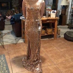 Rose gold gown